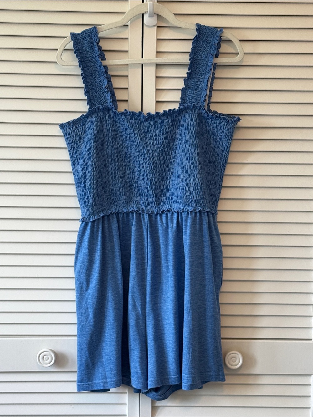 Amazon Smocked Tank Romper Size L